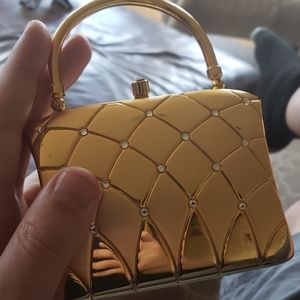 Mini gold purse